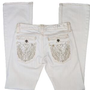 Taverniti So White & Gold Janis Jeans 27
